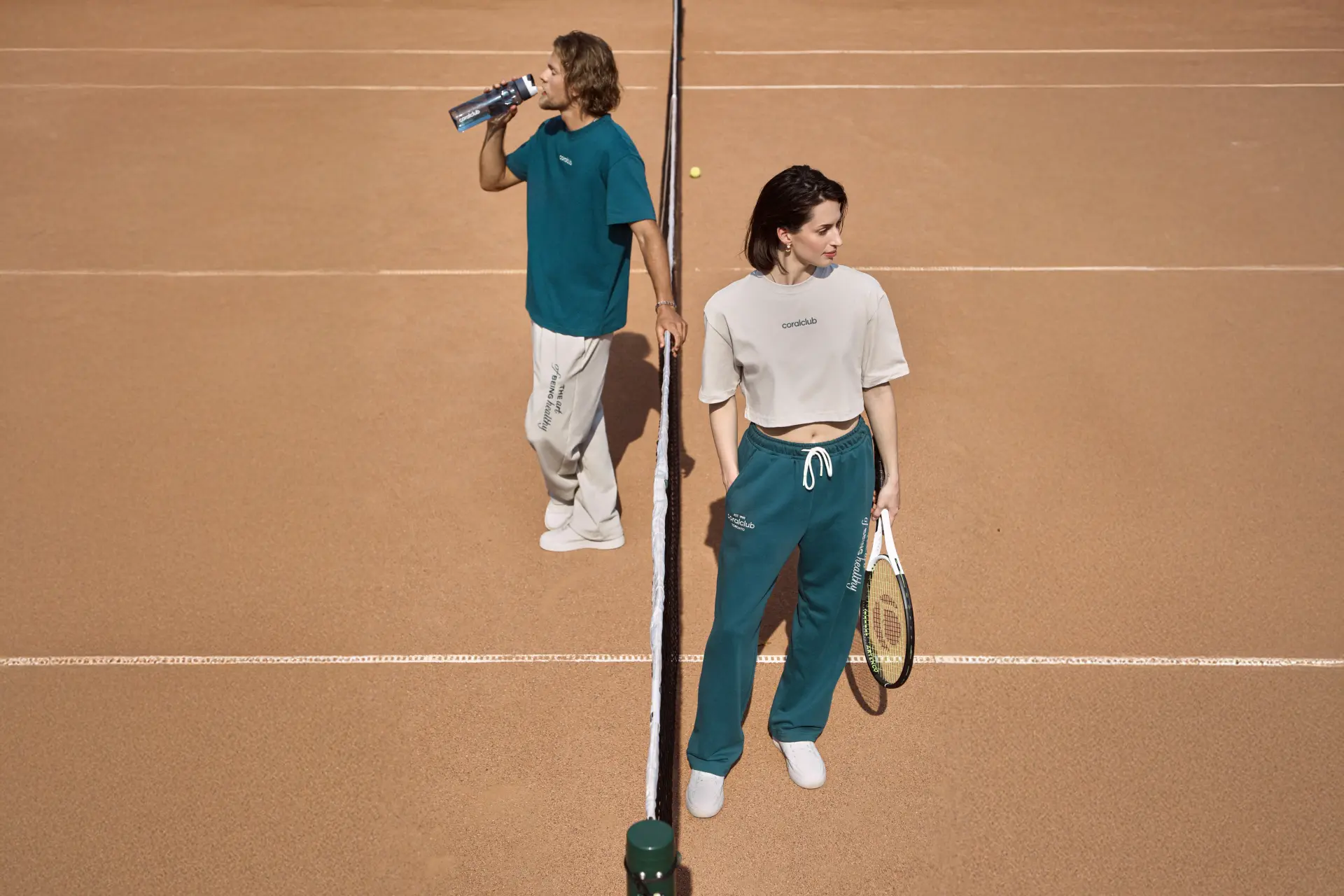 Брюки прямые унисекс, бежевые